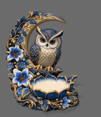 Garden Owl Sculpture STL File for 3D Print - Preview image 5