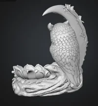 Garden Owl Sculpture STL File for 3D Print - Preview image 11