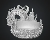 Halloween Organizer Bowl STL File for 3D Print - Preview image 11