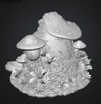 Whimsical Mushroom House Organizer STL File for 3D Print - Preview image 4