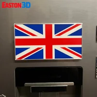 Union Jack Flag + Stand and Fridge Holder STL + Bonus 3MF Flag - Preview image 3