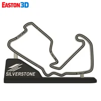 F1 SILVERSTONE CIRCUIT + Stand STL + Bonus 3MF Flag - Preview image 1
