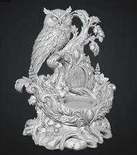 Enchanted Owl Treehouse LED Candle Holder STL File for 3D Print - Preview image 5