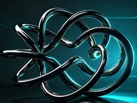 NEXUS INFINITY-Sculpture geométrique futuriste - Preview image 1