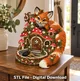Fox House Key Holder Organizer STL File for 3D Print