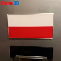 Polish Flag + Stand and Fridge Holder STL + 3MF Poland Flag - Preview image 3