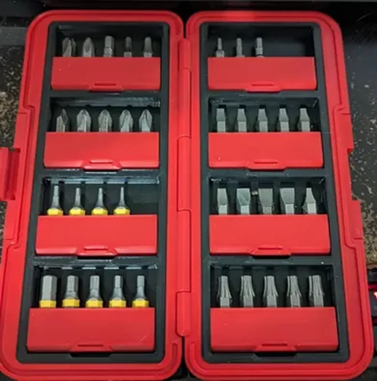 Screwdriver Bit Case – 4mm & ¼” Bit Organizer STL - 3D model