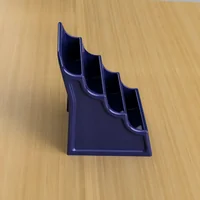 Nintendo 64 Cartridge Stand – Full‑Size Retro Game Display Rack (4‑Slot STL) - Preview image 1