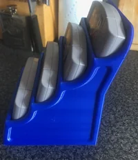 Nintendo 64 Cartridge Stand – Full‑Size Retro Game Display Rack (4‑Slot STL) - Preview image 4