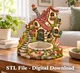 Whimsical Fairytale House Organizer STL File für 3D Print