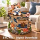 Maritime Cat Organizer STL File for 3D Print