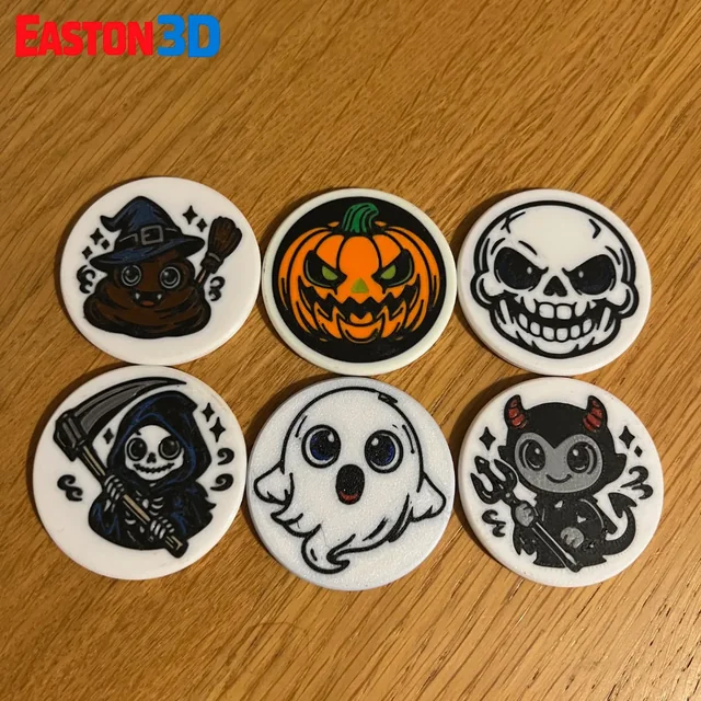 Spook Squad Halloween Token Pack (3MF) 3D model by Easton3D