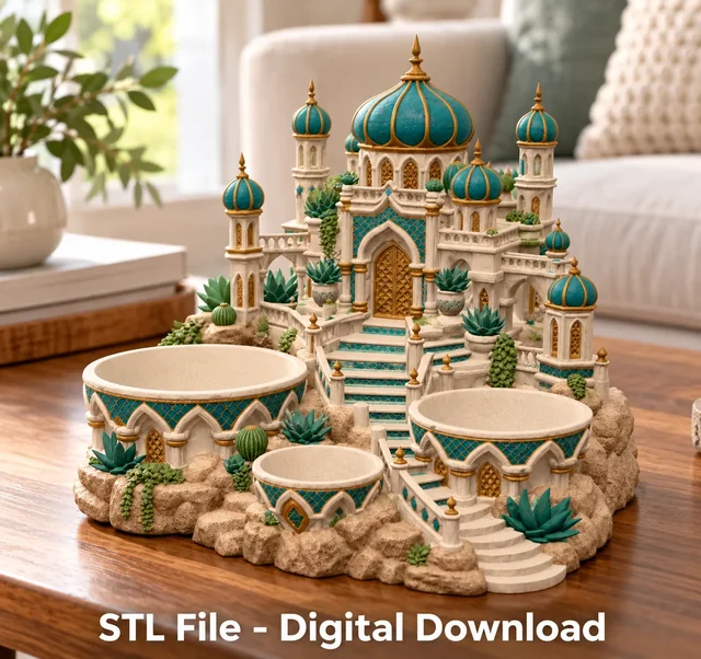 Arabian Palace Organizer STL File for 3D Print 3D model by Alexandras2000