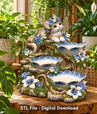 Decorative Cat Organizer STL File for 3D Print - Preview image 3