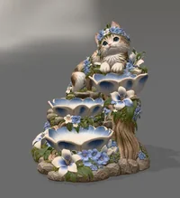 Decorative Cat Organizer STL File for 3D Print - Preview image 8