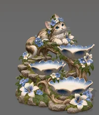 Decorative Cat Organizer STL File for 3D Print - Preview image 7