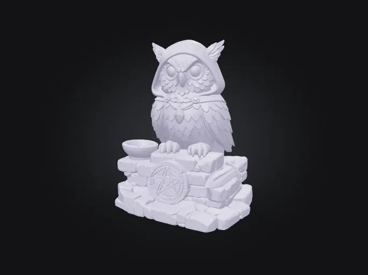 Owl Guardian - 3D model