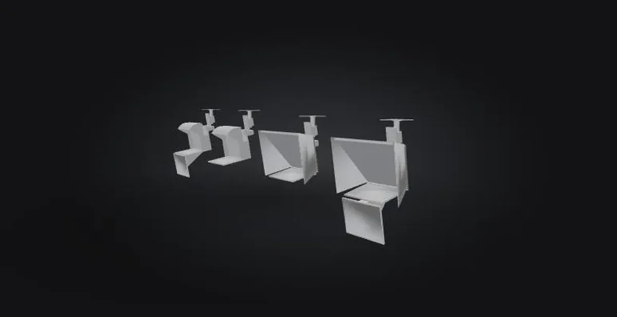 Prompter Ceiling mount - 3D model