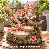 Fantasy Dragon Bowl Organizer STL File for 3D Print - Preview image 2