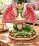 Cherry Blossom Dragon Tealight Holder STL File for 3D Print