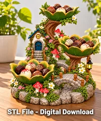 Enchanted Treehouse Organizer STL File for 3D Print - Preview image 5