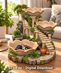 Fantasy Garden Key Organizer STL File for 3D Print - Preview image 2