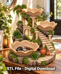 Fantasy Garden Key Organizer STL File for 3D Print - Preview image 4