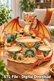 Desert Dragon Organizer STL File for 3D Print