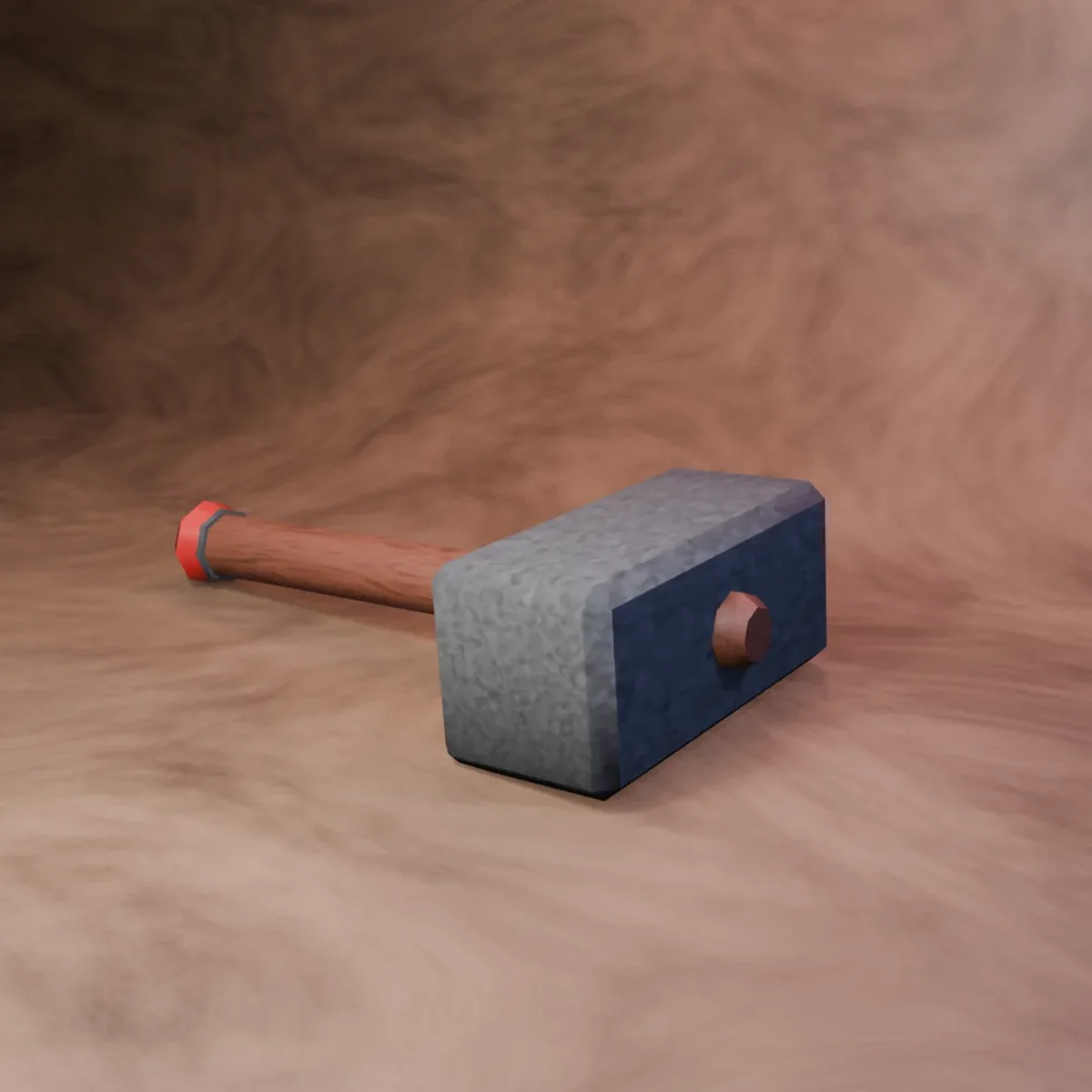 Low Poly Blacksmith Hammer - 3D model