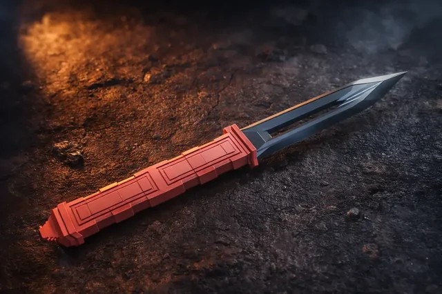 Stylized Fantasy Dagger – Game Ready + 3D Printable (STL + GLB) 3D model by admine