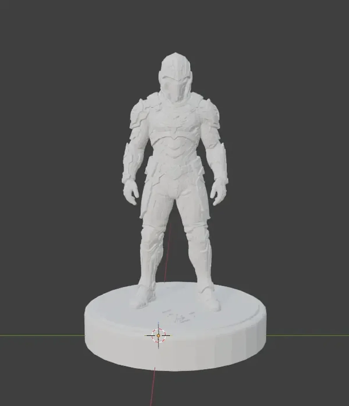 Raven shadow statuet model - 3D model