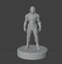 Raven shadow statuet model - Preview image 2