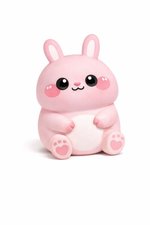 Cute Chubby Bunny – Sitting Figurine STL - Preview image 1 - STL 3D print