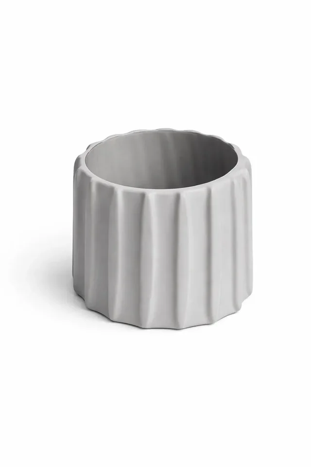 Minimalist Ribbed Vase