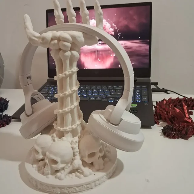 Skeleton Hand Headphone Stand 3D model by admine