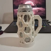 Cyber Hex Can Holder STL - Preview image 3