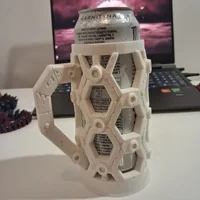 Cyber Hex Can Holder STL - Preview image 2