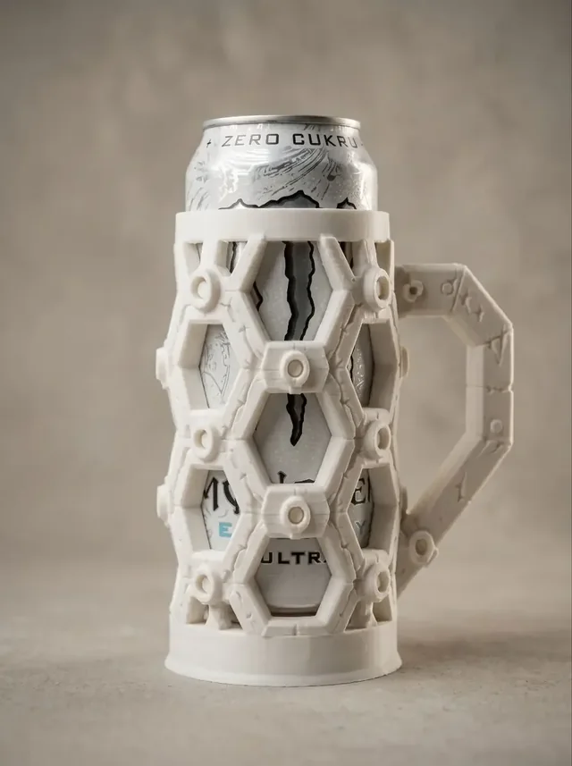 Cyber Hex Can Holder STL 3D model by admine