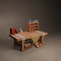 Stylized Alchemy Workshop — Low Poly Pack - Preview image 3